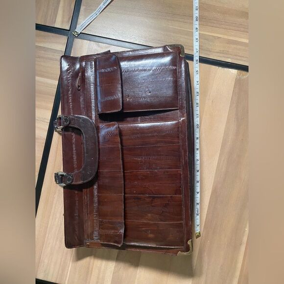 Very unique authentic eel skin‎ bag - Picture 1 of 9